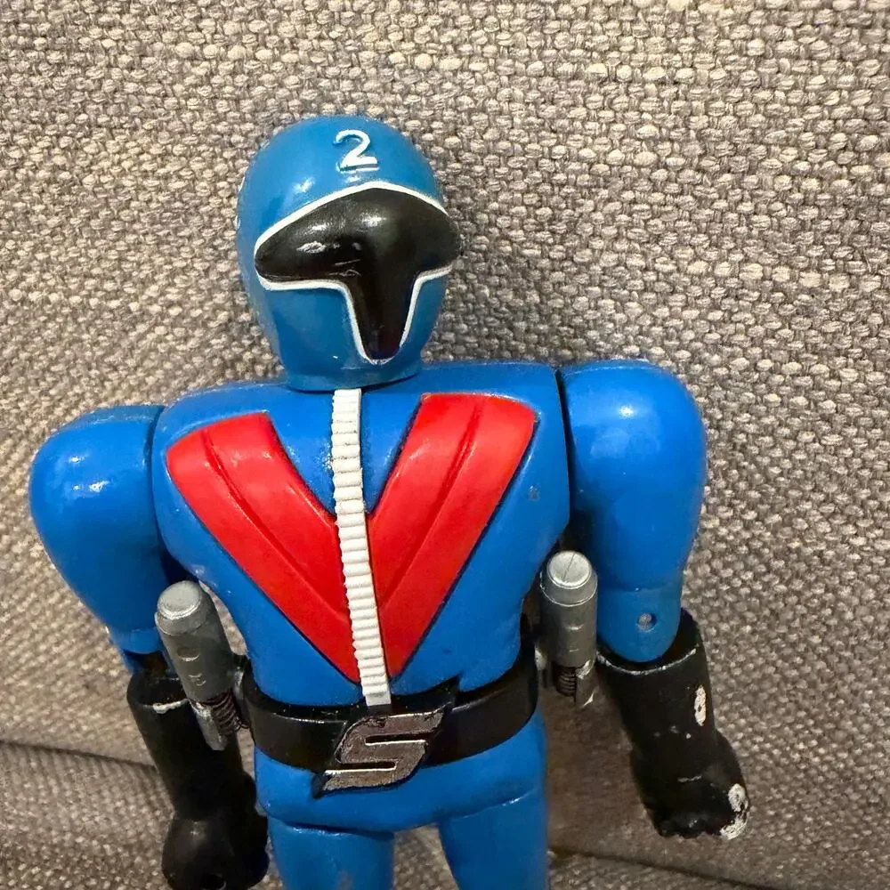 Popy Chogokin Blue Vintage Momorenger Himitsu Sentai Gorenger (Goranger) 5